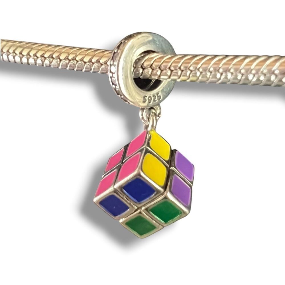 Dynamic Puzzle S925 Pandora Moments Compatible Charm